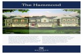 The Hammond - Mattison Estate · 2021. 3. 31. · The Hammond FRONT VIEW. Photographs, renderings and floor plans are for representational purposes only and may not reflect the exact