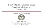 ECEN720: High-Speed Links Circuits and Systems Spring 2021 · 2006. 1. 21. · Packaged SerDes Line card trace Backplane trace Via stub-100ps -50ps 0ps 50ps 100ps-500mV 500mV-400mV-300mV-200mV-100mV-0.0mV