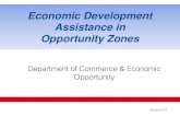 Economic Development Assistance in Opportunity Zones€¦ · Need Program Assistance Type $ Value Road & Muni Utility Improv. CDBG / EDA Grant / Loan $750,000 Building Construction