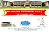 Research Conclave 2020 - National Institute of Technology, …nitm.ac.in/uploads/2f0cf763f27bff9aa91c63e60c901ac4.pdf · 2021. 2. 6. · RESEARCH CONCLAVE 2020 N I T M E G H A L A
