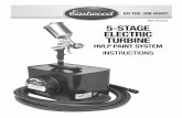 FIG. X1 5-STAGE ELECTRIC TURBINE - Eastwood · 2014. 10. 7. · with 6', 14 Ga. power cord (1) Paint Gun Lube The Eastwood 5-Stage Electric Turbine HVLP Paint System is a powerful