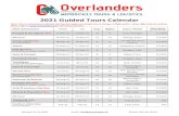 2021 Guided Tours Calendar - Overlanders · 2020. 10. 22. · Revised 21.10.2020 email: info@overlanders.ie Phone: 053 94 22415 Please note with reference to Guided Tours: • Bookings