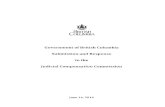 Government of BC - Submission and Response to the Judicial Compensation Commission ... · 2018. 11. 5. · Introduction 1. As the consequence of recent amendments made to the Judicial