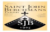 April 19, 2015 Third Sunday of Easter - St. John Berchmans School · 2020. 6. 24. · April 19, 2015 Third Sunday of Easter 3 Parish Announcements THE YEAR OF THE SACRAMENTS PoPe