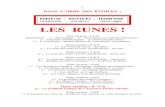 LES RUNESracines.traditions.free.fr/runes7ar/runes7ar.pdf · 2002. 8. 18. · o /ÊÊÊLa Magie* runique : Tirer les Runes - p /ÊÊÊNumérologie et lectures guématriques - 7ème