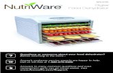 NFD-815D Digital Food Dehydrator - Aroma Housewares...10. When the timer has reached “End”, the dehydrator will beep several times and shut off. Unplug the power cord. 11. Allow