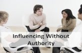 Influencing Without Authority...“Talk to the scrum master at tomorrow’s standup to find out how many story points we can fit in the next sprint!” Praise •Generally speaking,