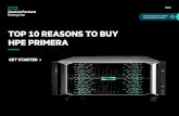 Top 10 reasons to buy HPE Primera interactive brochure · 2020. 10. 30. · HPE Primera uses artificial intelligence and machine learning (AI/ML) to analyze application patterns,