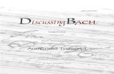 Discussing Bach 1 (2020) · 2020. 10. 27. · RT Greetings from Bach Network to the June 2020 Bach Marathon organised by our friends at the Bachfest Leipzig. The theme of the Bach