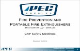 FIRE PREVENTION AND PORTABLE FIRE EXTINGUISHERSreagansafety.com/TRAINING/PEC_Safety_Meetings/Fire...properly use a fire extinguisher if a fire should break out. Of course, fire prevention