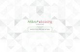 UZBEKISTAN · 2021. 3. 16. · standards in Uzbekistan. Mikro Leasing FE LLC – has appeared Uzbekistan in 2019, we are the ﬁrst ﬁnancial institution with 100% foreign capital