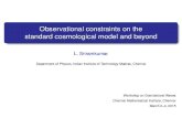 Observational constraints on the standard cosmological model …physics.iitm.ac.in/~sriram/professional/research/talks/... · 2015. 3. 6. · CO white dwarf star approaching the Chandrasekhar