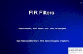 FIR Filters - University of MemphisFIR →Finite Impulse Response Finite duration time-domain impulse response, often ten to a few hundred points, applied with direct time-domain convolution.