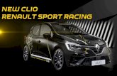 NEW CLIO RENAULT SPORT RACING...Renault Clio R.S. Line, steel monocoque chassis, with welded safety rollcage Front axle : Pseudo Mc Pherson Rear axle : H Axle Suspensions : Bos non-adjustable