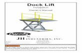 DockLift Manual (12-13) - Copperloy · 2021. 2. 25. · by JH INDUSTRIES, INC. 1981 E. Aurora, Rd. Twinsburg, Ohio 44087(330) 963-4105 (Phone) 1-800-321-4968 (Toll Free) Do not install,