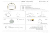 LANNA' SUSPENSION datasheet - Kundalini · 2019. 6. 25. · LANNA’ suspension design: Noè Duchaufour Lawrance / 2017 IP20 Lampada a sospensione. Diffusore in vetro opale incamiciato