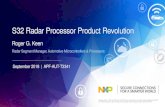 S32 Radar Processor Product Revolution€¦ · • First Radar signal processing accelerator (SPT) • S32R first dedicated MCU for radar processing • Market leading performance