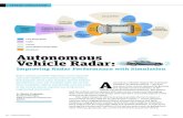 Autonomous Vehicle Radar - Branexdemos.branex.com/.../2020/04/autonomous-vehicle-radar-aa-v12-i1.pdf · • Short-range radar (SRR) for collision proximity warning and safety, and
