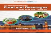 th World conference on Food and Beverages...09:00-09:30 Introduction 09:00-09:30 MEETING Hall 02 11:50-13:10 MEETING Hall 01 MEETING Hall 02 Food & Beverages Preservation Food Technology