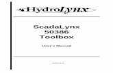 ScadaLynx 50386 Toolbox · 2021. 8. 24. · HydroLynx Systems, Inc. ScadaLynx 50386 Toolbox Page ii A102712 Software license agreement Your use of the Program(s) contained in this