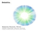 Mission Essential Internal Controls - Deloitte · 2021. 7. 31. · Mission Essential Internal Controls Insights for Federal Finance and Internal Control Leaders. Respond, Recover,