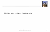 Chapter 26 Process improvementcsis.pace.edu/~marchese/CS616/Ch26mod.pdf · 2015. 4. 27. · Attributes of the current process are measured. These are a baseline for assessing improvements.