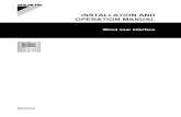 INSTALLATION AND OPERATION MANUAL - Daikin · 2021. 8. 31. · Installation and operation manual 3 BRC073A1 Wired user interface 4P392190-1 – 2014.11 2 FAN SPEED Indicates the fan