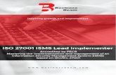 Brochure-ISO27001-Lead-Implementer · 2019. 7. 20. · PE-CB Certified ISO/IEC 27001 Foundation Certification or basic knowledge of ISO/IEC 27001 is recommended. Materials Provided