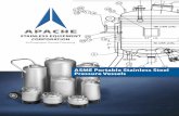 ASME Portable Stainless Steel Pressure Vessels3 ASME Dispensing Vessel Specifications and Pressure & Temperature Ratings MOdEL 90,93,99 with 9" diAMEtEr type of Stainless Steel Maximum