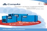 L37 RS – L132 RS L30 – L132 · 2020. 12. 17. · L 50 / L80 Compressor Models Frame 3 Frame 4 Frame 5 RS Models Regulated Speed with Energy Savings L30, L37, L45, L50 L55, L75,