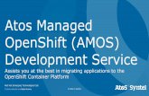 Atos Managed OpenShift (AMOS) Development Service