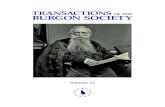 TRANSACTIONS OF THE BURGON SOCIETY