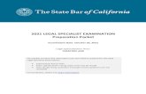 2021 Legal Specialist Examination Preparation Packet