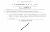 2021-2022 Clarinet Supply List