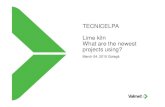 TECNICELPA Lime kiln What are the newest projects using?