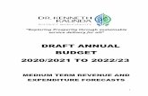 DRAFT ANNUAL BUDGET 2020/2021 TO 2022/23