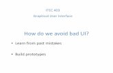 How do we avoid bad UI? - Eastern Mediterranean University