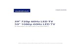 39 720p 60Hz LED TV 50 1080p 60Hz LED TV
