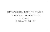 CRW2601 EXAM(PACK QUESTIONPAPER S(( AND(( SOLUTIONS