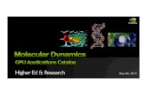 NVIDIA Molecular Dynamics App Catalog