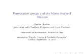 Permutation groups and the Morse-Hedlund Theorem