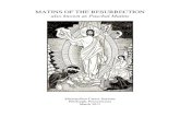 MATINS OF THE RESURRECTION