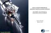 HIGH PERFORMANCE GREEN PROPULSION (HPGP)