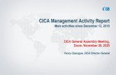 CICA Management Activity Report