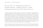 Control in Organizations: Individual Adjustment and ...