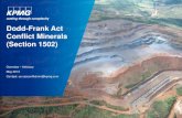 Dodd-Frank Act Conflict Minerals (Section 1502)