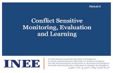 Conflict Sensitive Monitoring, Evaluation and Learning