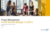 Project Management in SAP Solution Manager 7.2 (SP11)