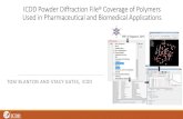 ICDD Powder Diffraction File Coverage of Polymers