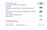 Audit of Care Provided and Outcomes Achieved by Community ...